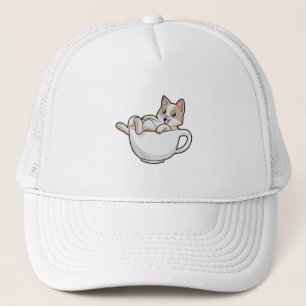 Cat Tea cup Trucker Pet