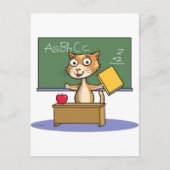 Cat Teacher Briefkaart (Voorkant)