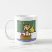 Cat Teacher Koffiemok (Links)