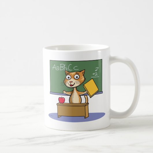 Cat Teacher Koffiemok (Rechts)