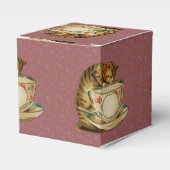 Cat Teacup Schattige  Victoriaans Bedankdoosjes (Voorkant Zijde)