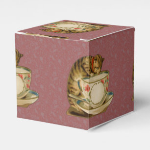 Cat Teacup Schattige Victoriaans Bedankdoosjes