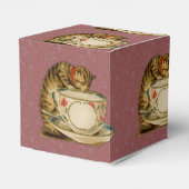 Cat Teacup Schattige  Victoriaans Bedankdoosjes (Achterkant)