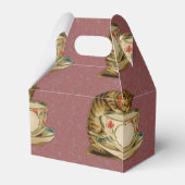 Cat Teacup Schattige Victoriaans Bedankdoosjes (Achterkant)
