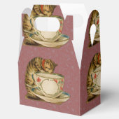 Cat Teacup Schattige Victoriaans Bedankdoosjes (Geopend)