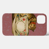 Cat Teacup Schattige  Victoriaans Case-Mate iPhone Case (Achterkant (horizontaal))
