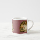 Cat Teacup Schattige  Victoriaans Espresso Kop (Rechts)