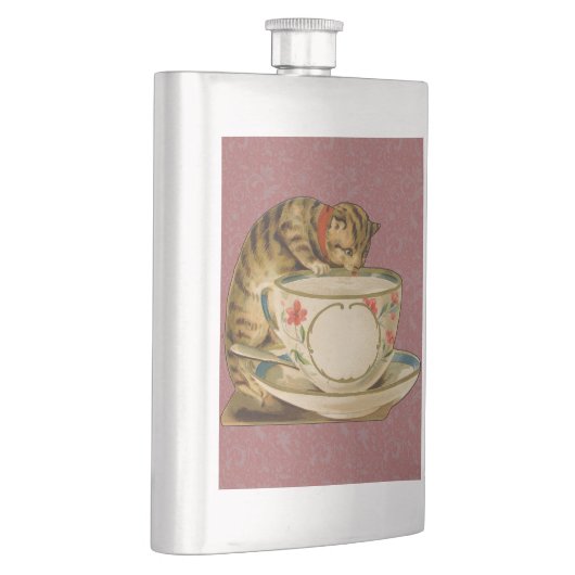 Cat Teacup Schattige  Victoriaans Flacon (Rechts)