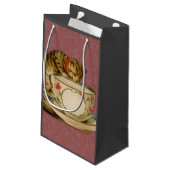 Cat Teacup Schattige Victoriaans Klein Cadeauzakje (Achterkant Gekanteld)