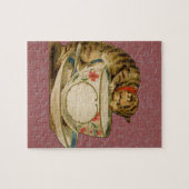 Cat Teacup Schattige  Victoriaans Legpuzzel (Horizontaal)