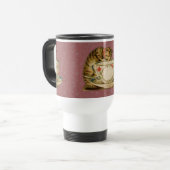 Cat Teacup Schattige  Victoriaans Reisbeker (Voorkant links)