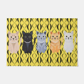 Cat Team Doormat, Schattige kat Deurmat (Voorkant)