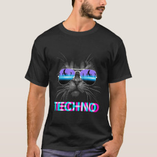 Cat Techno, DJ Electro Music T-Shirt
