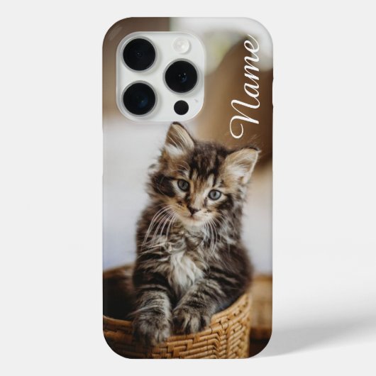 Cat telefoonhoesje aangepast met uw huisdier naam Case-Mate iPhone case (Achterkant)
