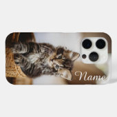 Cat telefoonhoesje aangepast met uw huisdier naam Case-Mate iPhone case (Achterkant (horizontaal))