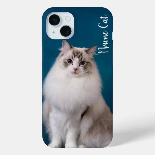 Cat telefoonhoesje aangepast met uw huisdier naam Case-Mate iPhone case (Achterkant)