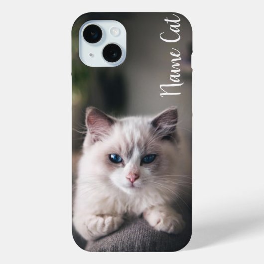Cat telefoonhoesje aangepast met uw huisdier naam Case-Mate iPhone case (Achterkant)