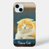 Cat telefoonhoesje aangepast met uw huisdier naam Case-Mate iPhone case (Achterkant)