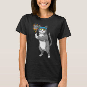 Cat Tennis racket T-shirt