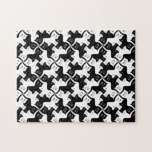 Cat Tessellation Puzzel Legpuzzel (Horizontaal)