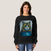 Cat That Ate The Canary Feathers | Wearable Art Trui (Voorkant volledig)