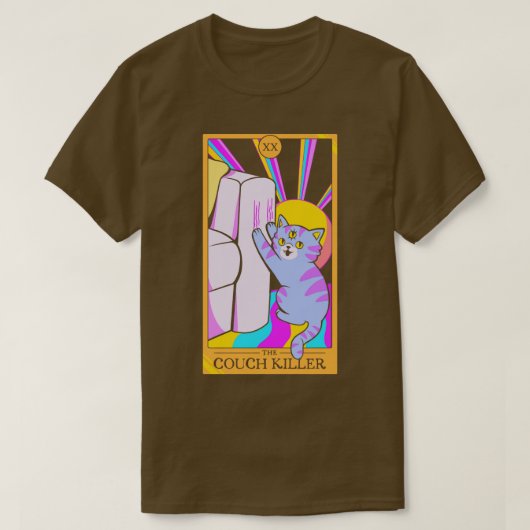 Cat The Couch Killer van Tobe Fonseca T-shirt (Design voorkant)
