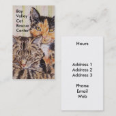 Cat Thed Business Card-template Visitekaartje (Voorkant / Achterkant)