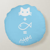 Cat-thematics Rond Kussen (Achterkant)