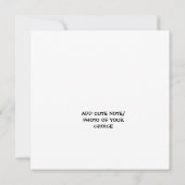 Cat Theme Funny Verloving Congrates Love Bird Aankondiging (Achterkant)