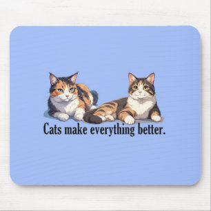 Cat Theme Mousepad met Schattige kleur Muismat