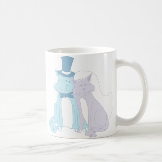 Cat Theme Wedding Koffiemok (Rechts)