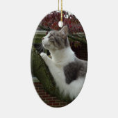 Cat Thoughts Keramisch Ornament (Rechts)