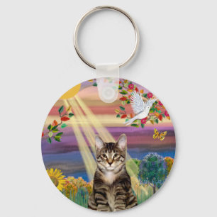 Cat (tijger) - Autumn Sun Sleutelhanger