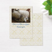 Cat Titanic Quote Brocade Gift Label Visitekaartje (Bureau)