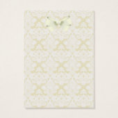 Cat Titanic Quote Brocade Gift Label Visitekaartje (Achterkant)