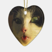 Cat Tongue Keramisch Ornament (Links)