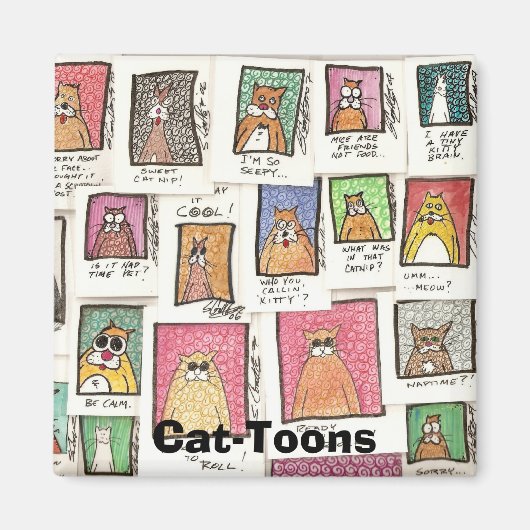 Cat-Toons Magneet (Voorkant)