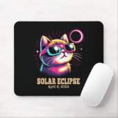 Cat Total Solar Eclipse 8 april Muismat (Met muis)