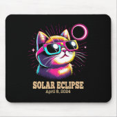Cat Total Solar Eclipse 8 april Muismat (Voorkant)