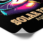 Cat Total Solar Eclipse 8 april Poster (Hoek)