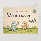 Cat Tourists in Vancouver WA Briefkaart (Voorkant)