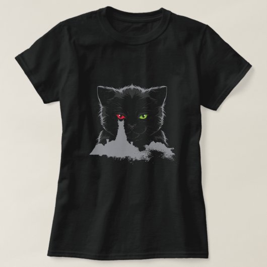 Cat Tower Of Sauron Cats Eyes Kitten Owner Pet Gif T-shirt (Design voorkant)
