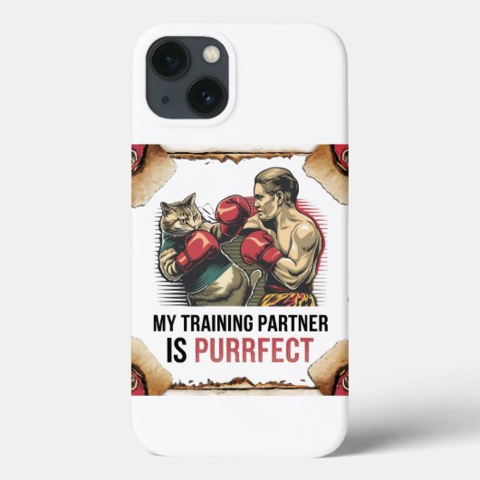 Cat Training Partner iPhone-hoesje – Muay Thai Case-Mate iPhone Case (Achterkant)