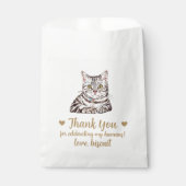Cat Treat Wedding Favoriet Bag Bedankzakje (Voorkant)