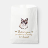 Cat Treat Wedding Favoriet Bag Bedankzakje (Voorkant)
