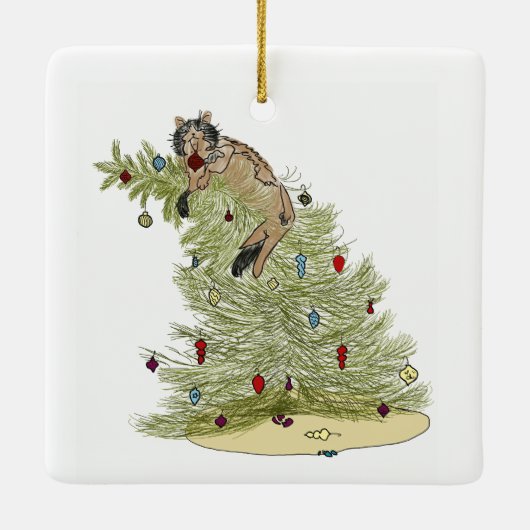 CAT TREE ORNAMENT  (Achterkant)