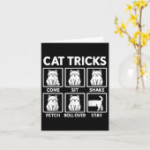 Cat Tricks Cat Owner Kaart (Gele Bloem)