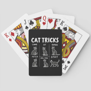 Cat Tricks Spint feilloos hilarisch katachtige ple Pokerkaarten