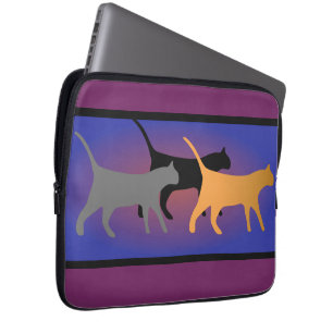 Cat Trio Neopree-laptophoes Laptop Sleeve