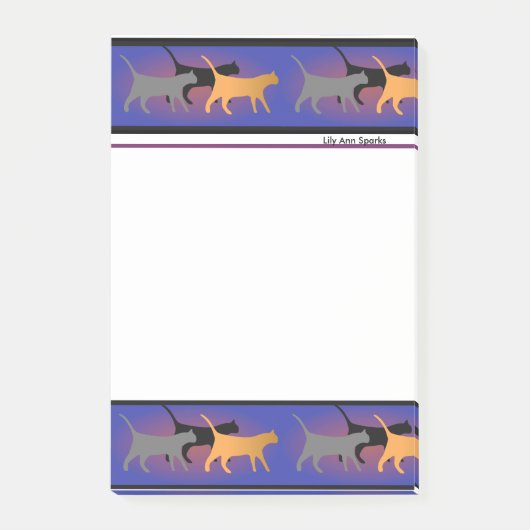 Cat Trio Post Post-it® Notes (Voorkant)